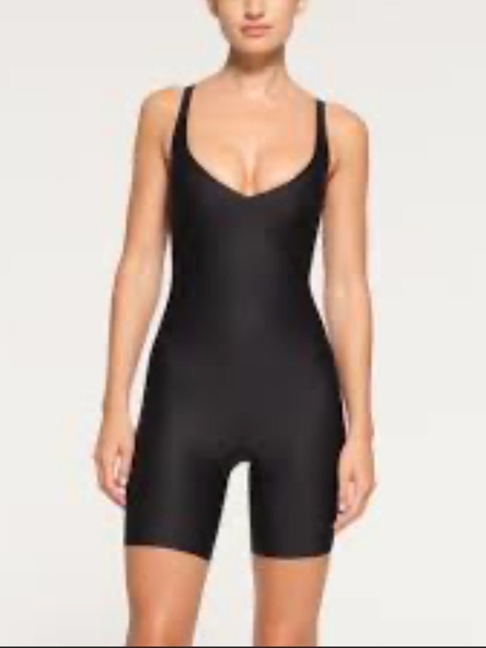 SKIMS BROWN unlined Short Bodysuit